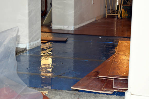 Professional Burst Pipe Cleanup technician working in Orange, CA